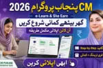 CM Punjab e-Learn She Earn Program 2026 – How to Apply Online & Start Earning