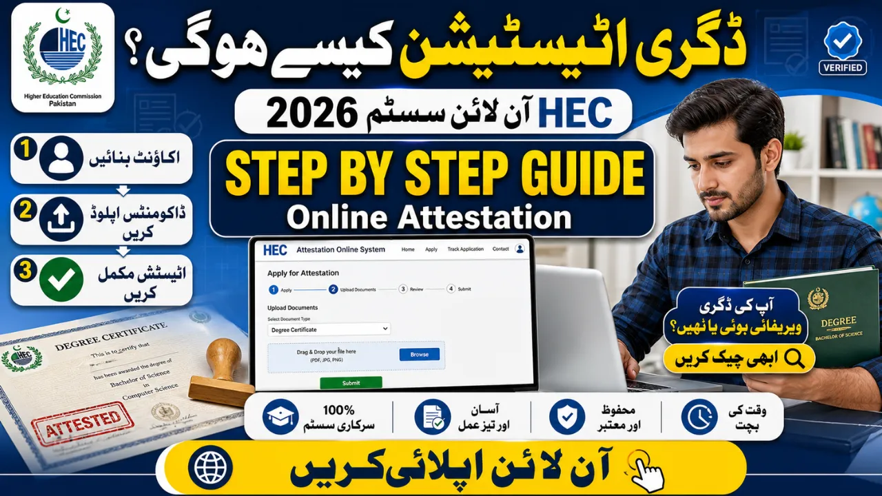 HEC Online Degree Attestation System 2026 How It Works Step by Step Guide
